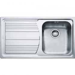 Franke Logica Line Lll 611-86 Sol Damlalıklı Dekorlu Çelik Evye