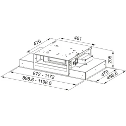 Franke Maris Ceeling FCMA 90 C WHG A+ White Ada Tipi Davlumbaz