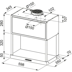 Franke Maris FMA F60 BK MT May Siyah Davlumbaz