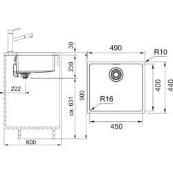 Franke Maris Mrx 110-45 Inox Çelik Evye