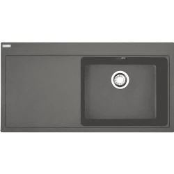 Franke Mythos MTG 611-100 Sol Damlalıklı Stone Grey Granit Evye