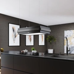 Franke Mythos Masterpiece FMYS BK/AN F80 KL Mat Siyah-Antrasit Ada Davlumbaz