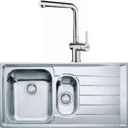Franke Neptun NEX 651-100 Sağ Damlalıklı Evye + Active Plus Doccia Armatür Seti Hemen Al