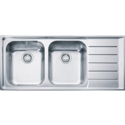 Franke Neptun Nex 621 2 Gözlü Sağ Damlalıklı Çelik Evye