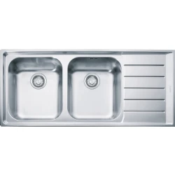 Franke Neptun Nex 621 2 Gözlü Sağ Damlalıklı Çelik Evye