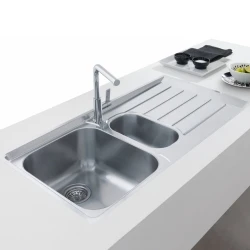 Franke Neptun Slimtop Nex 251 1.5 Gözlü Sağ Damlalıklı Çelik Evye