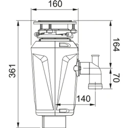 Franke Slim 50 Çöp Öğütücü