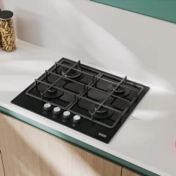 Franke Smart FHSM 604 3G DC BK C Siyah Cam Ankastre Ocak