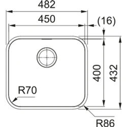 Franke Smart SRX 110-45 Inox Eviye