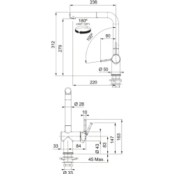 Franke Urban Ubg 611-100 Granit Eviye + Active Plus Doccia 2.0 Armatür (Avena) Hemen Al