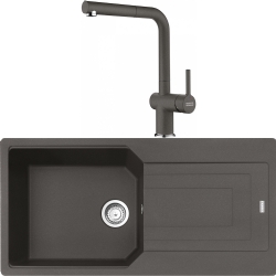 Franke Urban Ubg 611-100 Granit Eviye + Active Plus Doccia 2.0 Armatür (Slate Grey)