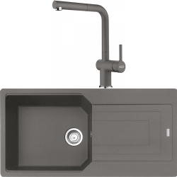 Franke Urban Ubg 611-100 Granit Eviye + Active Plus Doccia 2.0 Armatür (Stone Grey)