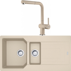 Franke Urban Ubg 651-100 1,5 Gözlü Granit Evye + Active Plus Doccia 2.0 Armatür (Avena)