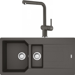 Franke Urban Ubg 651-100 1,5 Gözlü Granit Evye + Active Plus Doccia 2.0 Armatür (Slate Grey)