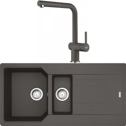 Franke Urban Ubg 651-100 1,5 Gözlü Granit Evye + Active Plus Doccia 2.0 Armatür (Slate Grey) Hemen Al