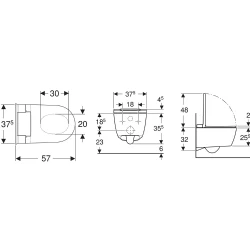 Geberit AquaClean Sela Mat Beyaz Asma Klozet Takımı - 146.220.JT.1