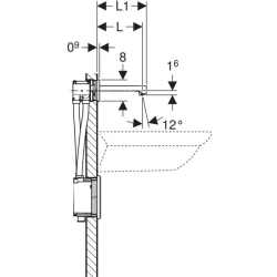 Geberit Brenta Ankastre Fotoselli Lavabo Bataryası - 116.291.SN.1