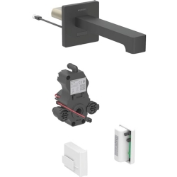 Geberit Brenta Mat Siyah Ankastre Fotoselli Lavabo Bataryası - 116.295.14.1