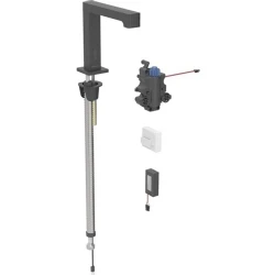 Geberit Brenta Mat Siyah Fotoselli Lavabo Bataryası - 116.198.14.1