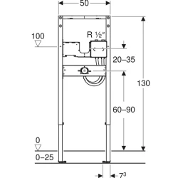 Geberit Duofix 130 Cm Elektronik Ankastre Lavabo Bataryası İç Seti - 111.271.00.2