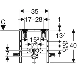 Geberit Kombifix Lavabo Bataryası İç Seti - 457.430.00.1