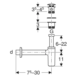 Geberit Lavabo Sifon Seti - 151.021.21.1