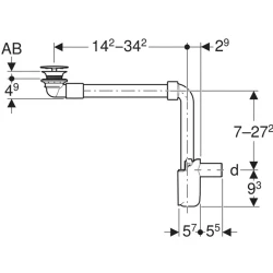Geberit ONE Lavabo Sifonu - 152.089.01.1