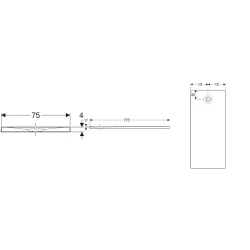 Geberit Olona 170x75 Cm Mat Beyaz Dikdörtgen Duş Teknesi - 550.777.00.1