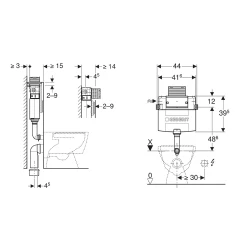 Geberit Omega 12 Cm 6/3 L Gömme Rezervuar - 109.050.00.1