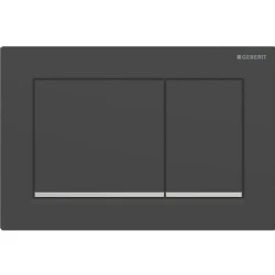 Geberit Omega20 Mat Siyah-Parlak Krom Kumanda Kapağı - 115.080.14.1 Hemen Al