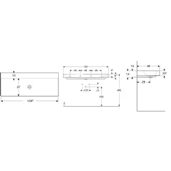 Geberit One 120x48 Cm Lavabo - 505.021.01.4