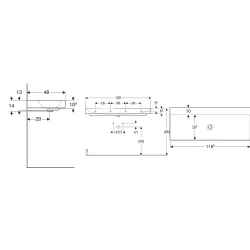 Geberit One 120x48 Cm Lavabo - 505.021.01.5
