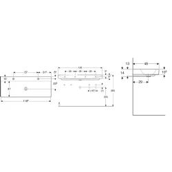 Geberit One 120x48 Cm Lavabo - 505.022.01.5