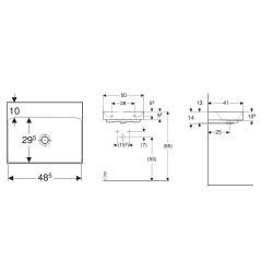 Geberit One 50x41 Cm Lavabo - 505.021.01.6