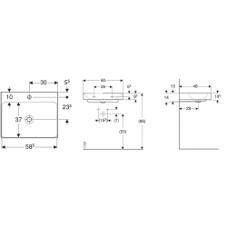 Geberit One 60x48 Cm Lavabo - 505.020.01.1