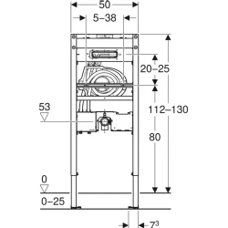 Geberit One Duofix Ankastre Lavabo Bataryası İç Seti - 111.069.00.2