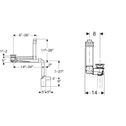 Geberit One Lavabo Gideri - 152.061.01.1