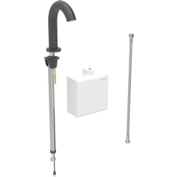 Geberit Piave Mat Siyah Fotoselli Lavabo Bataryası - 116.163.14.1