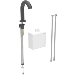 Geberit Piave Mat Siyah Fotoselli Lavabo Bataryası - 116.164.14.1