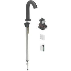 Geberit Piave Mat Siyah Fotoselli Lavabo Bataryası - 116.183.14.1