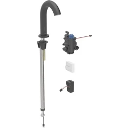 Geberit Piave Mat Siyah Fotoselli Lavabo Bataryası - 116.187.14.1