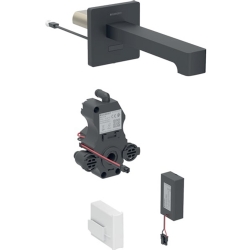 Geberit Piave Mat Siyah Fotoselli Lavabo Bataryası - 116.273.14.1