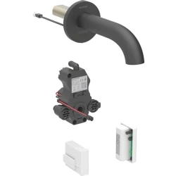 Geberit Piave Mat Siyah Fotoselli Lavabo Bataryası - 116.285.14.1