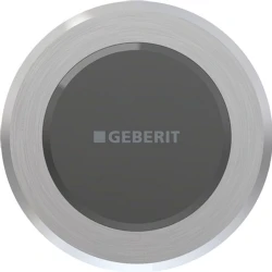 Geberit Sigma Krom-Siyah Tek Basmalı  Kumanda Kapağı - 115.936.SN.6