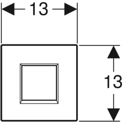 Geberit Type30 Parlak Krom Fotoselli Kumanda Kapağı - 116.027.KH.1