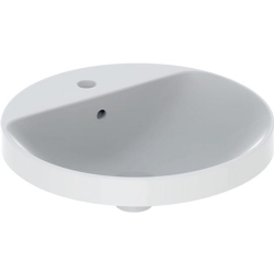 Geberit VariForm 48x48 Cm Oval Tezgah Üstü Lavabo - 500.704.01.2