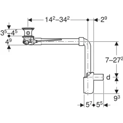 Geberit Yer Tasaruflu Lavabo Gideri - 152.074.21.1