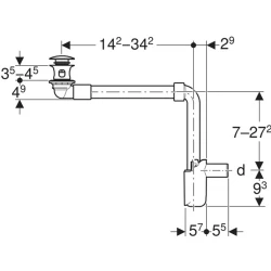 Geberit Yer Tasaruflu Lavabo Gideri - 152.075.21.1
