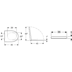 Geberit iCon EasyMount Klozet Kapağı - 501.660.01.1