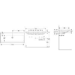 Geberit iCon Light 120x48 Cm Lavabo - 501.837.00.3